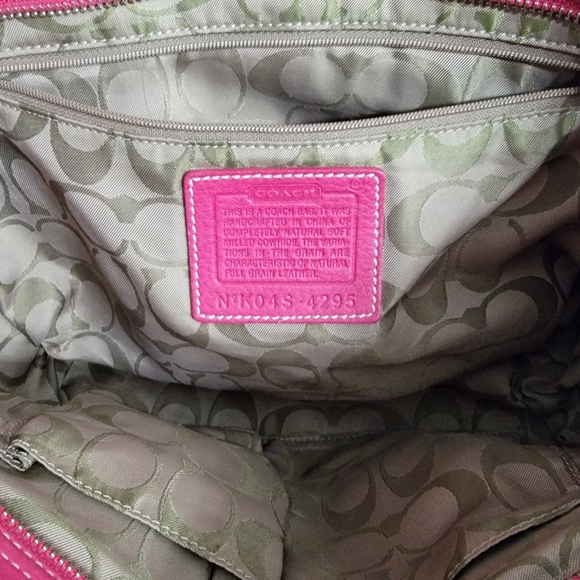 Vintage Pink Coach Tote - Picture 3 of 3